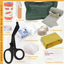 IFAK 33 PIECE REFILL KIT - FIRST AID SUPPLIES EMERGENCY KIT REFILL OR CREATE NEW