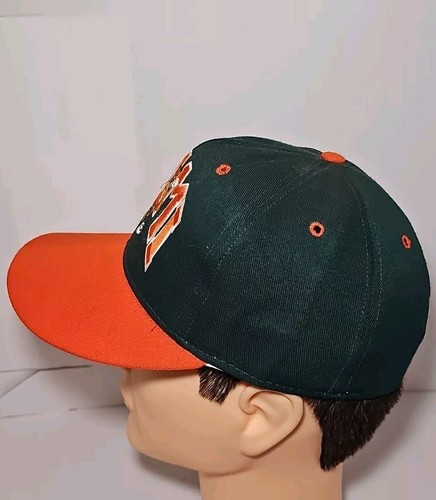 VTG Miami Hurricanes Hat Cap Fitted Adult Size 7 3/8 Green USA Made Big East 90s - Picture 5 of 9