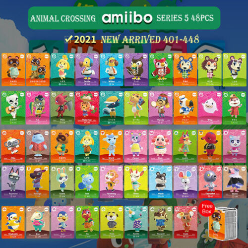 Animal Crossing Series 1-5 Amiibo Cards Villagers 001 448 New Leaf 