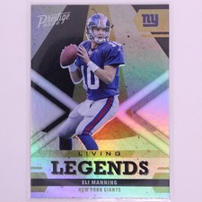 2022 Prestige Football NFL Living Legends Eli Manning #LL-10 Giants