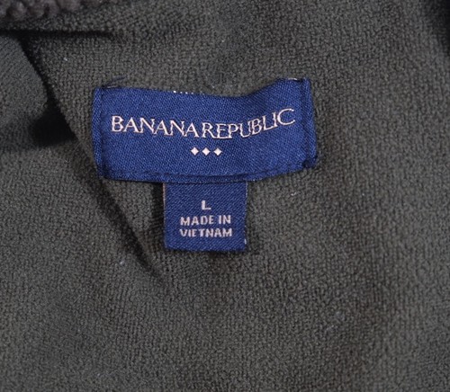 Banana Republic Mens Green Fleece Zip Jacket Sz L - Picture 10 of 10