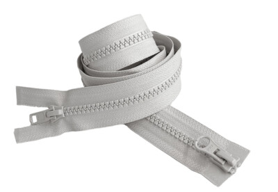 22 Inch YKK #5 VISLON 2-Way Medium Weight Molded Plastic Separating Made in USA