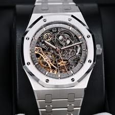 Audemars Piguet Royal Oak 41mm Openwork Skeleton Steel Double Balance 15407ST 6