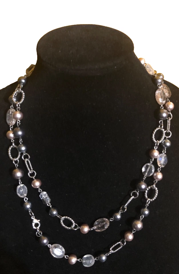 Colar de contas de pérolas falsas Premier - Imagem 3 de 3