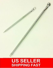 Silver Blackhead Comedone Acne Pimple Blemish Extractor Remover Needles Tool 366