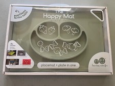 Happy Mat Baby Plate With Suction Mess-free green Great Condition