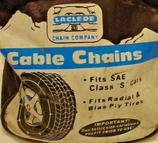 Laciede Passenger Cable Tire Chains 1042 With Chain Bag For Snow Icy Road New