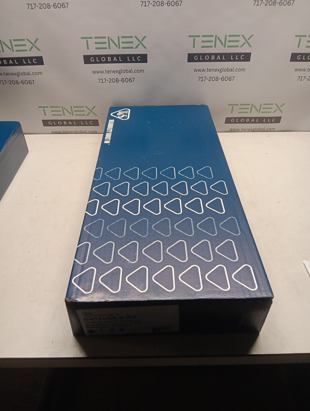 T&S Brass B-0133-CR-B-KIT Pre-Rinse 8" Wall Mounted Food Service Faucet (MZ42)