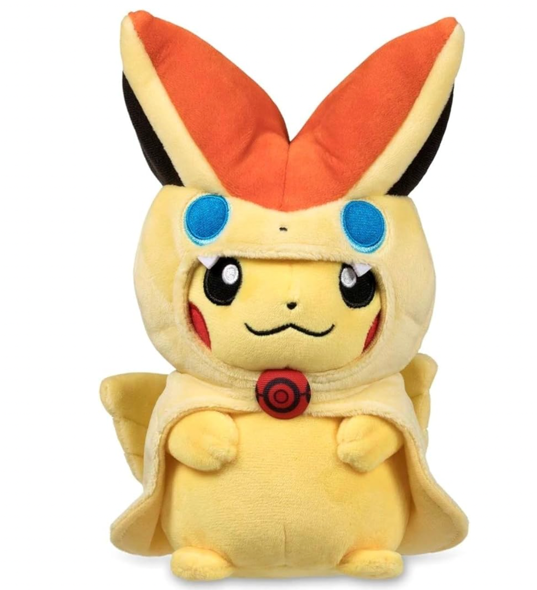 ポケモン ピカチュウ ユキハミ フライゴン キチキギス イベルタル ギャラドス Pokemon Center Japan Victini Poncho Pikachu Plush Toy | eBay