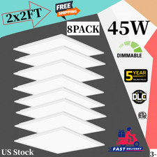 8 Pack 2x2 LED Panel Light 45 Watt 5800LM 5000K Recessed Dropped Ceiling Fixture