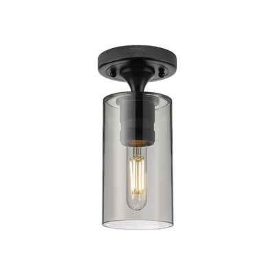 Innovations Lighting Crown Point 1-Lt 7'' Flush, MB/PSG - 434-1F-BK-G434-7SM