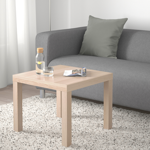 IKEA New LACK Side Table, Easy to Assemble White Stained Oak Effect, 55x55 cm - Picture 2 of 8