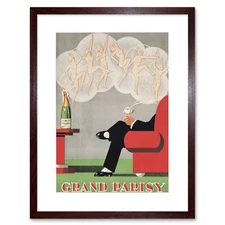 Advertisement Food Drink Champagne Grand Parisy Kitchen Framed Wall Art Print