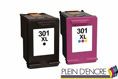 Cartouche d'encre N° 301 XL BK Color imprimante HP Deskjet 1055 Qualité premium - Photo 1/1