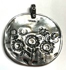 NWOT Or Paz Sterling Silver 925 Large Sunflower  Pendant (NO CHAIN) Israel B Au — photo 4