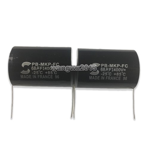 2pcs 68uF 400V Audio altavoz divisor de frecuencia crossover condensador de no polaridad - Imagen 8 de 8