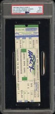 MAGIC JOHNSON SIGNED 1982 NBA FINALS GAME 6 LAKERS TITLE#8 TICKET🎟️PSA 5 AUTO 9