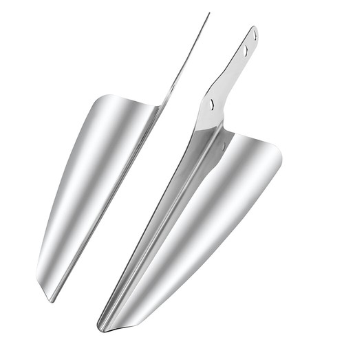 For Harley Touring 1995-2023 Front Fork Mount Wind Deflectors Windshield Chrome - Picture 11 of 17