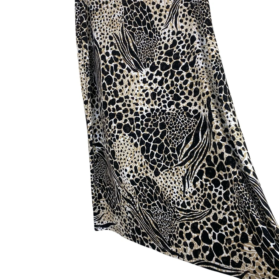 Falda lápiz vintage Jaclyn Smith estampado animal elástica hasta la rodilla XL Foto 2 de 4