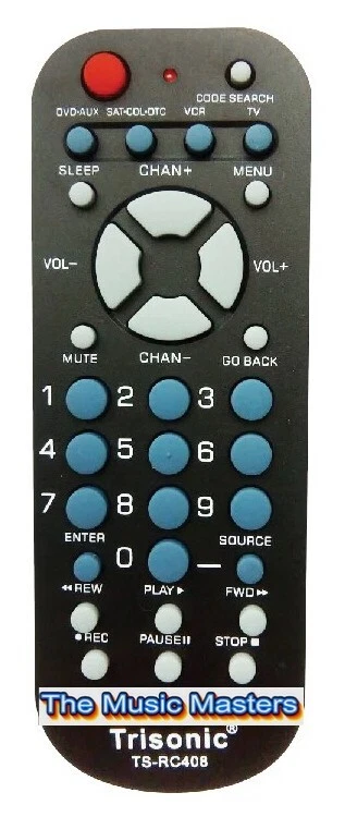 2X Universal 4 Vías LED HDTV Smart TV Control Remoto 4 Dispositivos TV, Cable, VCR, DVD Foto 4 de 4