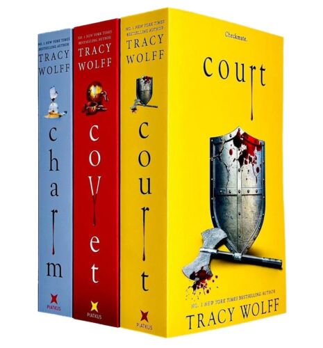 Crave Series 3 Books Collection Set by Tracy Wolff Covet, Court, Charm NEW - Zdjęcie 1 z 4