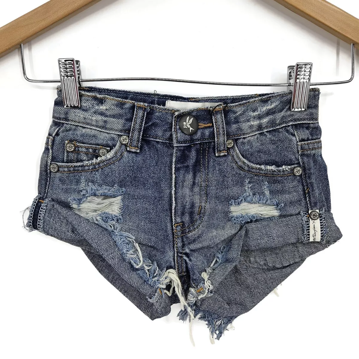 One teaspoon blue cheap buoy bandit shorts