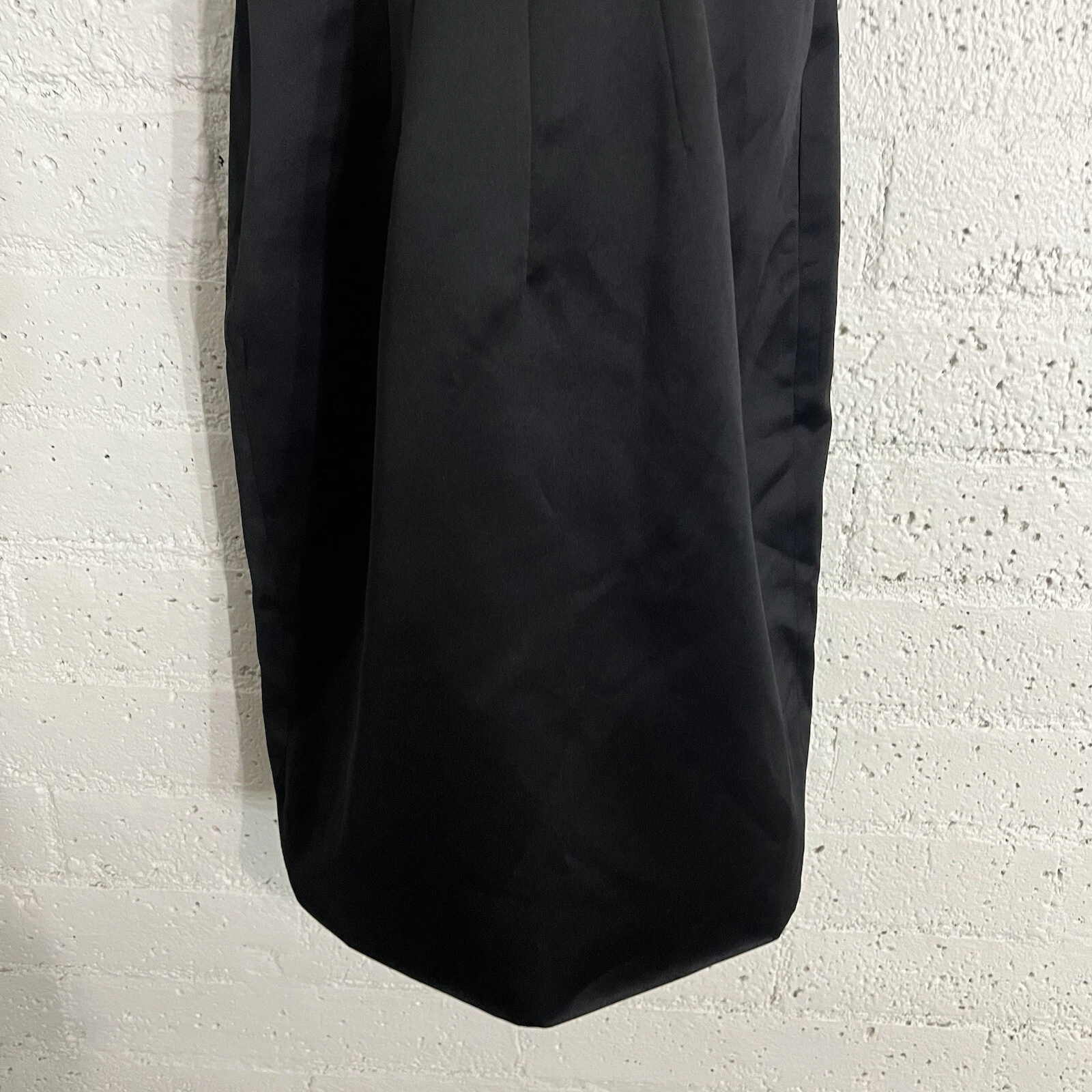 Abito donna Michael Kors 10 nero senza maniche lucido zip dietro LBD cocktail AS10