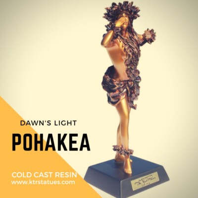 Kim Taylor Reece Cold Cast Resin Statue Pohakea “Dawn's Light” | eBay