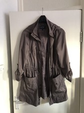 Maine Parka Coat Jacket Grey Khaki Brown Size 14 Worn Once Inner Tag Removed