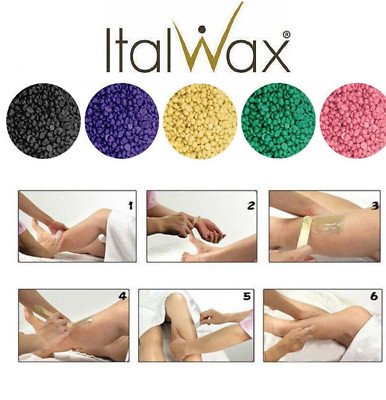 Italwax Heißfilmwachs 100g Pellets Bohnen Granulat Vollsortiment UK VERKÄUFER