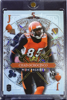 Chad Ochocinco 1/1 Platinum 5 Card Draw Stacked Deck Promo Wild