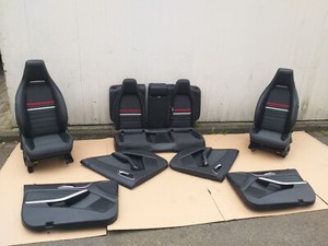 Mercedes W176 Innenausstattung Teillederausstattung Schwarz Vorne Sitzheizung