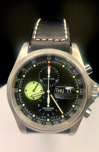 Glycine Incursore Chronograph Swiss Automatic 46mm Men's Watch Valjoux 7750