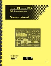 Korg Electribe EMX-1 Music Production Station OWNER'S MANUAL