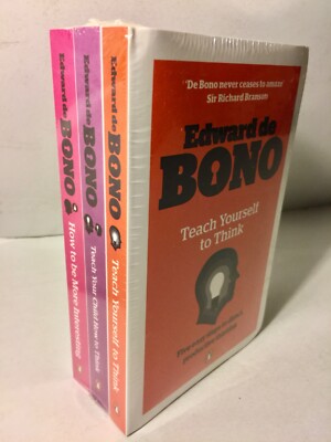 EDWARD DE BONO. 3 BOOK SET. TEACH YOURSELF YOUR CHILD INTERESTING.
