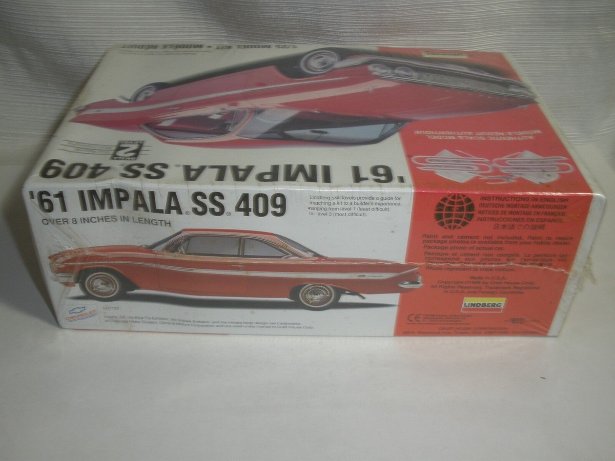 61 impala SS 409 model kit Lindberg Factory Sealed | eBay