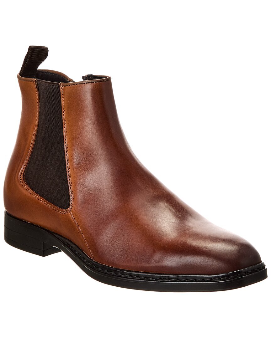 Кожаные ботинки Челси от Карла Лагерфельда Мужские коричневые 8 13190₽