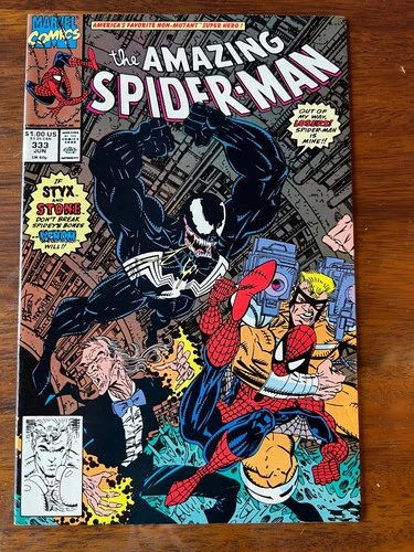 Amazing Spider-Man #333 1992 Marvel Larsen Venom Cover VF