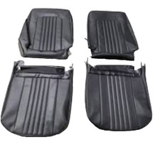 1971 - 1972 Chevelle Black Bucket Seat Covers Pui 71as10u