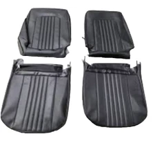 1971 - 1972 Chevelle Black Bucket Seat Covers Pui 71as10u