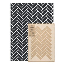NAKLEO Wall Painting Stencil Large Size, 23,2”x37,4” Herringbone Bri