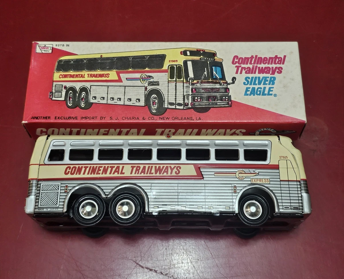 Trailways Toy Bus In Vintage & Antique Tin Toy Vehicles for sale