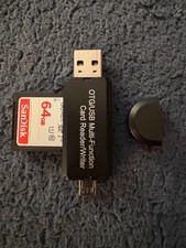 SanDisk Ultra SSD 64GB Class 10 SDXC Memory Card and USB 2.0 Adapter