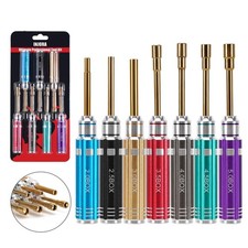 7 PCS Colorful Short Handle RC Hex Nut Driver Tool Set, 2.0 2.5 3.0 3.5 4.0 4...