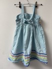 Gymboree Girls Size 7 Blue Sundress Embroidered mermaid Magic VHT — photo 2
