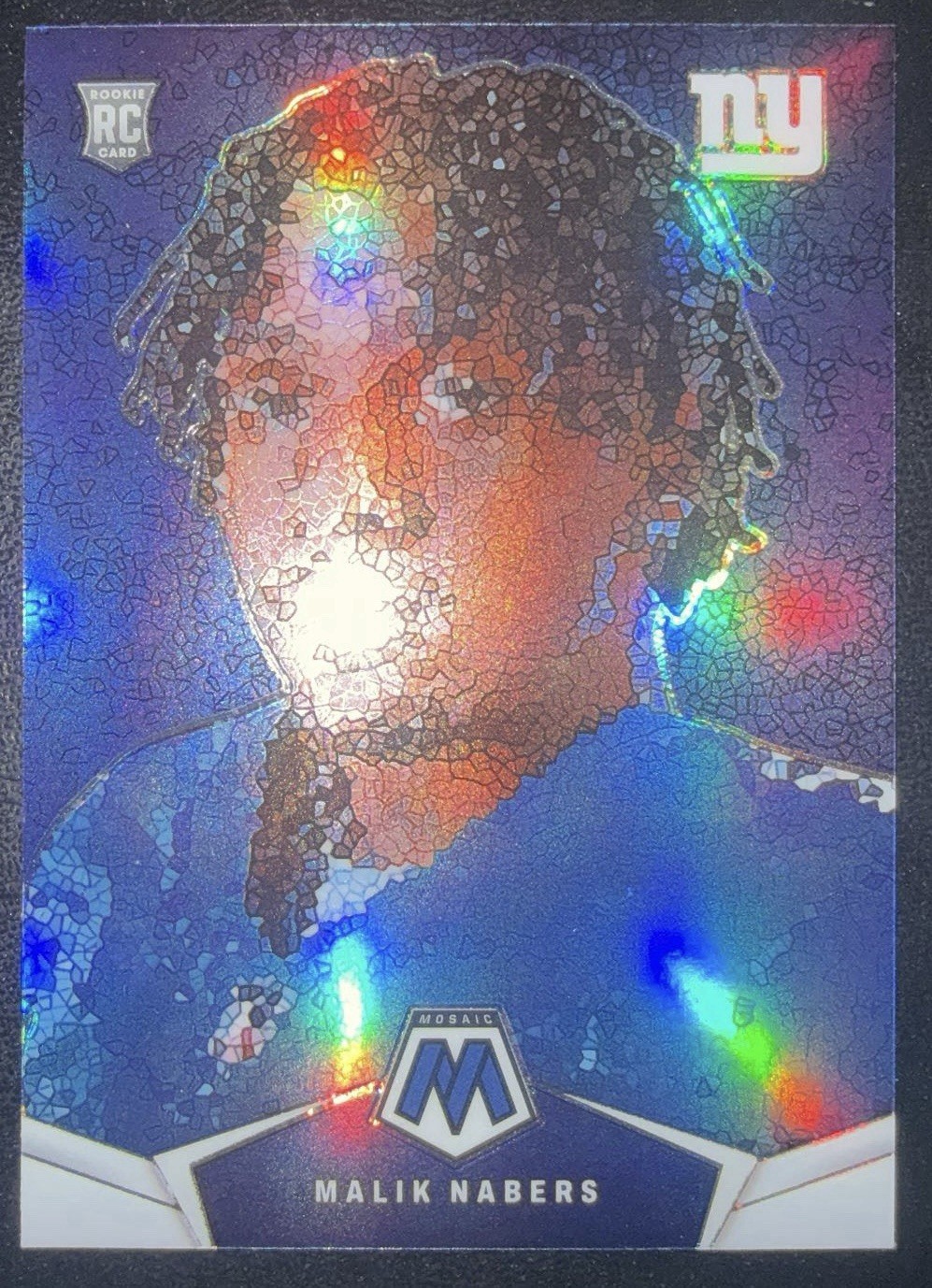 2024 Mosaic Football Malik Nabers Micro Mosaic SSP Case Hit #MM-MNS Giants RC