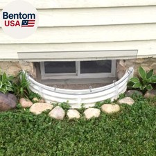 Clear Basement Window Well Covers outside 39" X 18", Heavy-Duty Polycarbonate Eg