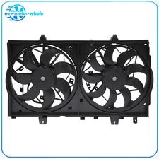 Radiator Condenser Cooling Fan Assembly For 2014-2018 Nissan Rogue