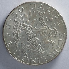 1975 Austria 100 Schilling Salzburg Festival silver coin Austrian Mint vintage