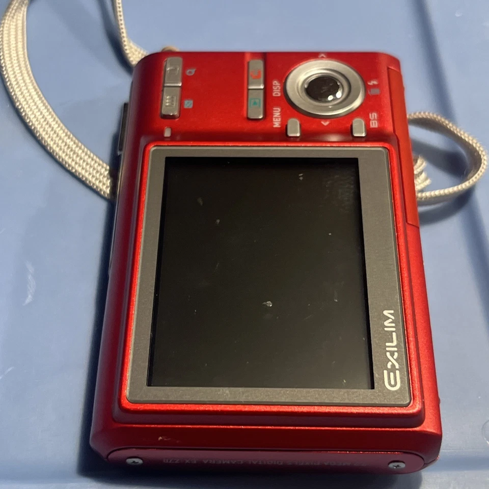 Vintage Casio Exilim EX-Z75 Camera - 7.2MP, 3x Opt Zoom, Works/Tested RED - Image 4 of 4